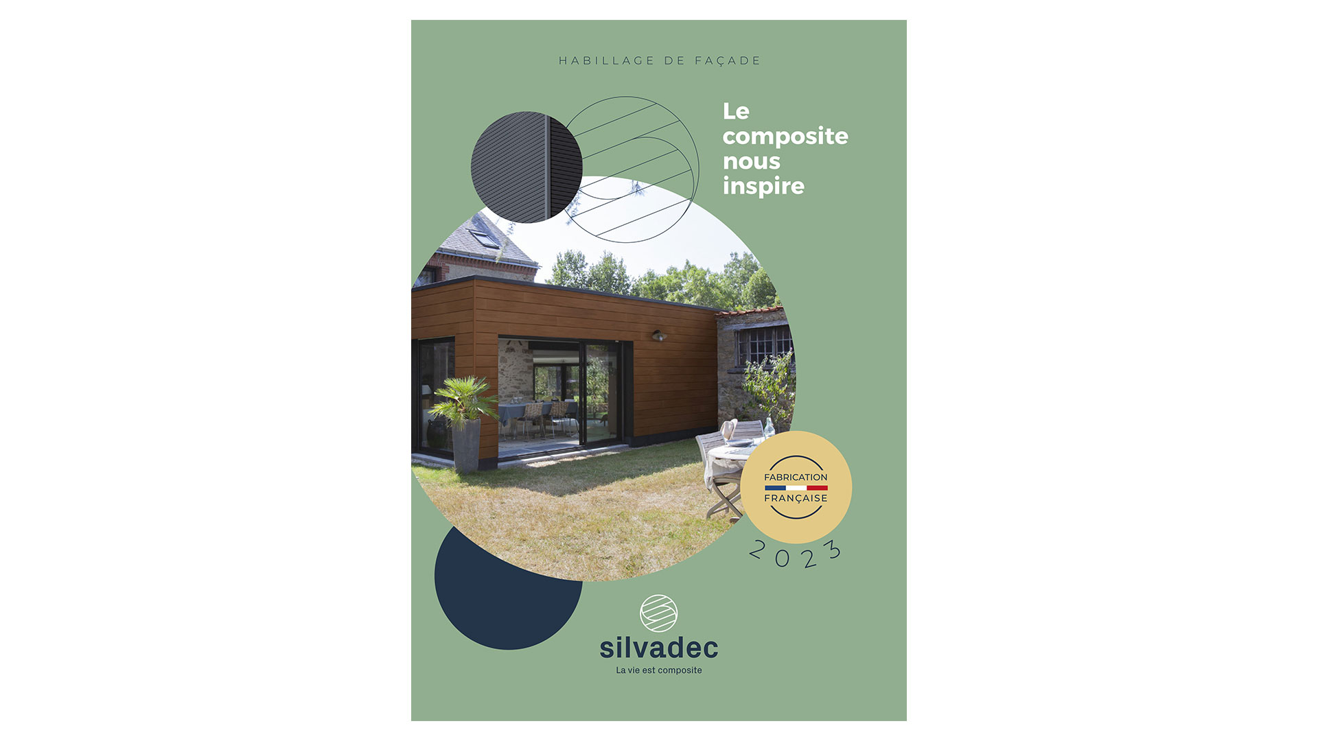 Page de couverture du catalogue pro 2023 habillage de façade