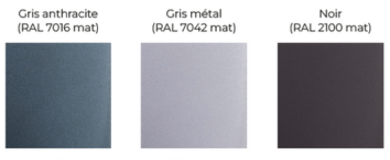 3 coloris des accessoires de claustra silvadec