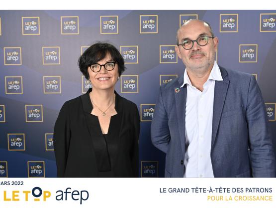 Benedicte Jezequel et Loic Henaff au Top Afep 2022 Paris