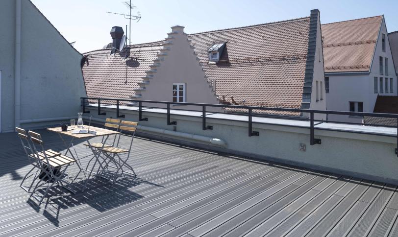 Gris anthracite rainurée 138 mm
