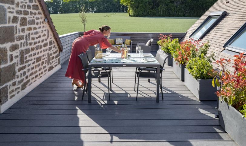 Gris anthracite structurée