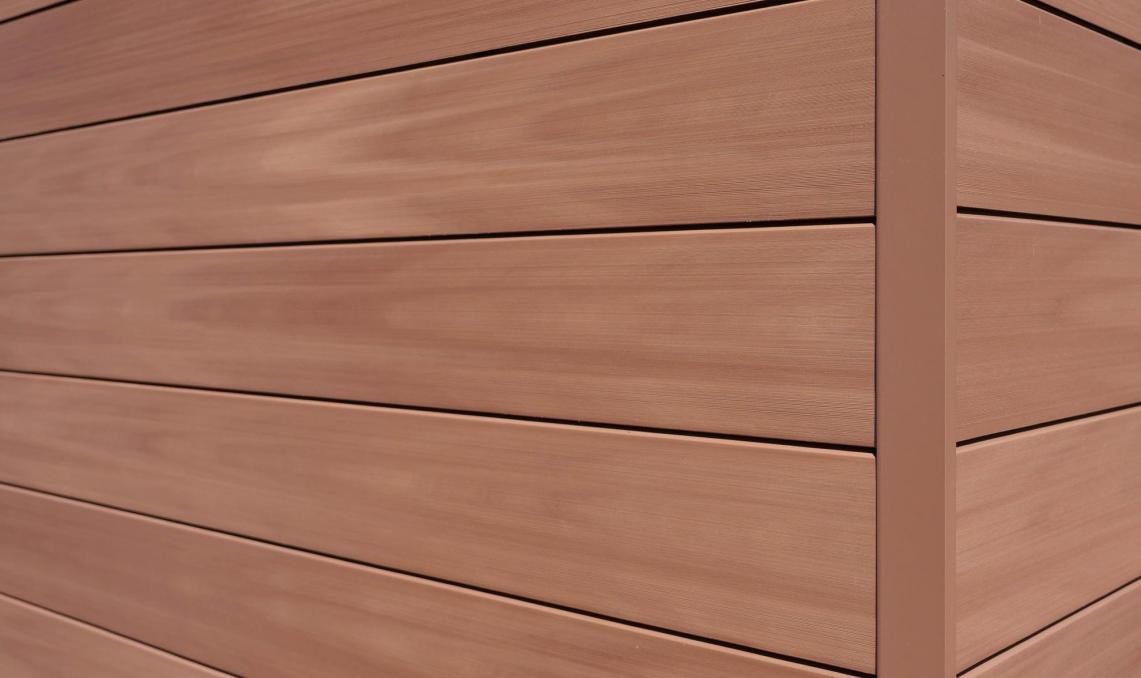 Détails du Bardage Atmosphère 175 Brun Soleil Silvadec