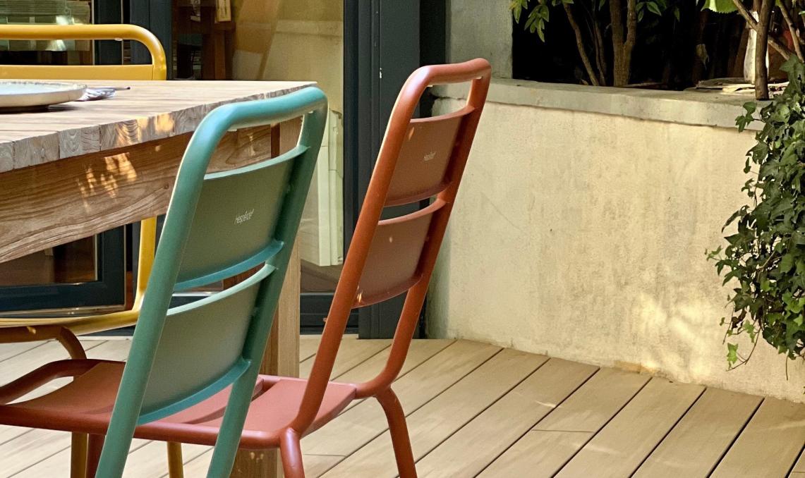 Platelage Projet avant apres terrasse nuances chene clair Vue terrasse de la gamme Nuances